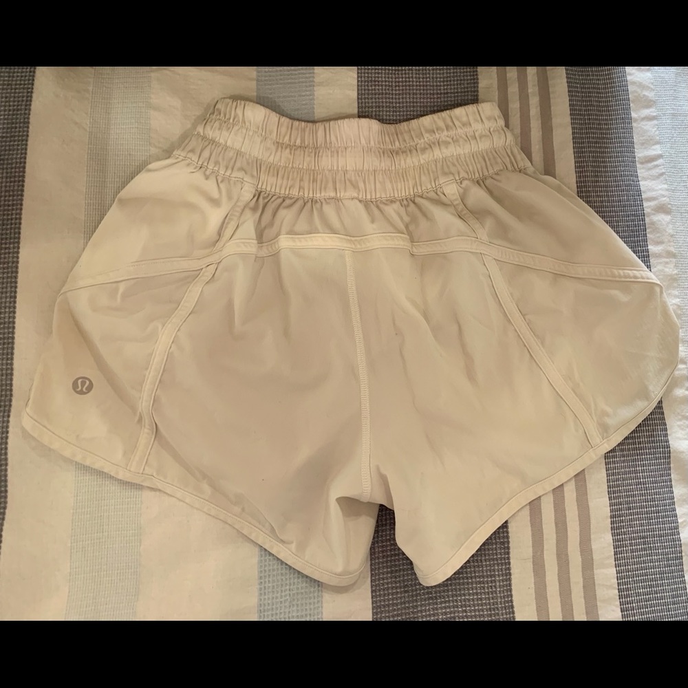 Lululemon white tracker shorts